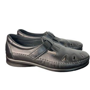 SAS Women's Tripad Comfort Black Leather Roamer Slip On Loafer Size 7.5 M